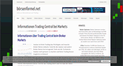 Desktop Screenshot of boersenformel.net